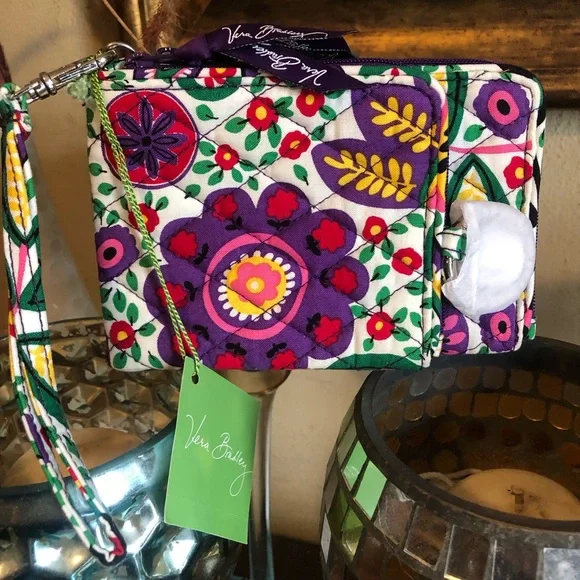 NEW!! Beautiful Floral Vera Bradley Double Wallet!! - Picture 1 of 9
